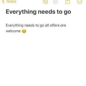 Everything needs to go